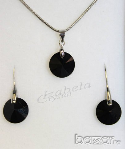 SWAROVSKI Сваровски Комплект '' Circle Pendant'' Crystals from #SWAROVSKI ®, снимка 2 - Бижутерийни комплекти - 7208591