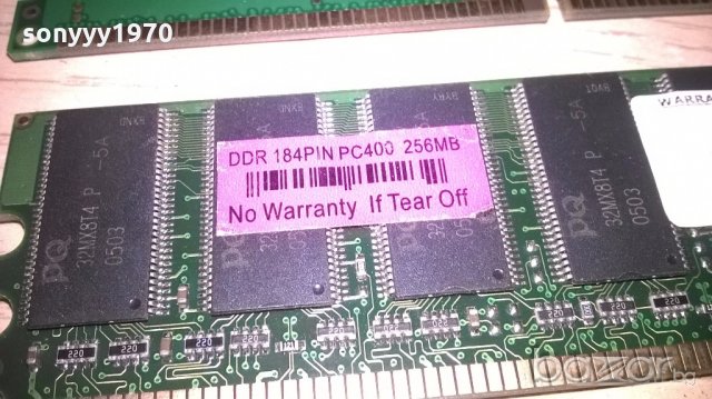 ddr 256mb x2 ram-2бр памет за комп-внос швеицария, снимка 13 - RAM памет - 19202754
