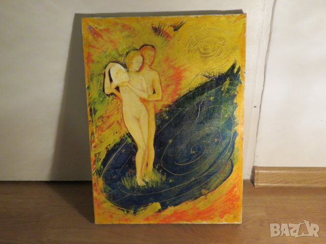 картина 18 + Красота и сексапил в сътворението - маслена картина - 1999, еротика, снимка 4 - Картини - 24325652