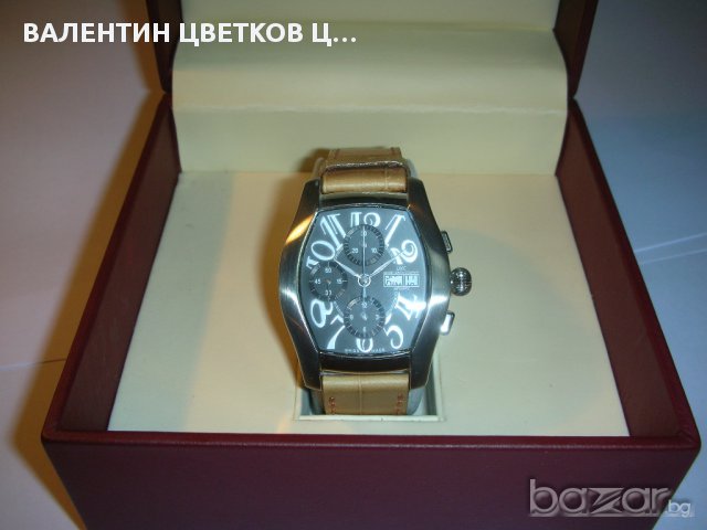 Продавам оригинален швейцарски часовник ЛВЦ, механичен хронограф., снимка 1 - Мъжки - 17139466
