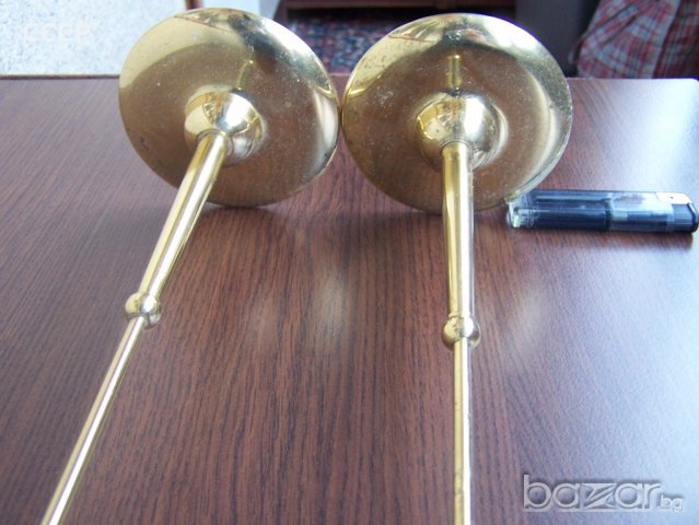 Стари месингови настолни пилони за знаме, снимка 5 - Други ценни предмети - 18586311