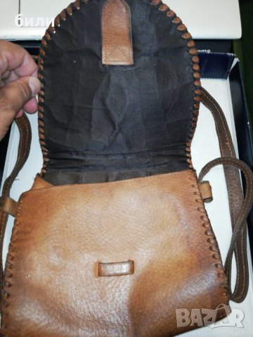Ретро кожена чанта 20 х 20, снимка 2 - Чанти - 25255042