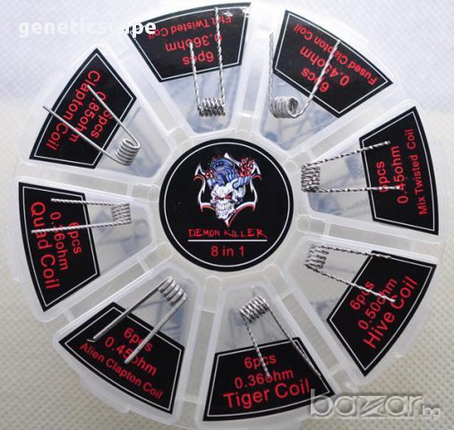 Demon Killer 8-in-1 Coil Prebuilt Set готови намотки за вейпове! , снимка 1