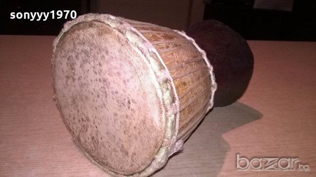 ретро тарамбука от естествени материали-20х14см-от франция, снимка 7 - Ударни инструменти - 20040961