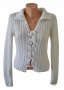 Дамска блуза бяла вълнен пуловер, снимка 1 - Блузи с дълъг ръкав и пуловери - 23445183