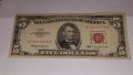 $ 5 Dollars Red Seal Note 1963, снимка 2