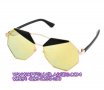 слънчеви очила многоъгълни златни, снимка 1 - Слънчеви и диоптрични очила - 18460194