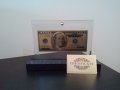 Подаръци 100 златни долара банкноти в стъклена поставка и масивно дърво + Сертификат, снимка 1