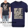 D&G Dolce and Gabbana Bettie Page Print Мъжка Тениска size 46 (S), снимка 1