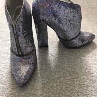 Нови обувки Just Cavalli Silver № 40, снимка 5 - Дамски обувки на ток - 38167055