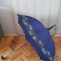 Стар дамски чадър за слънце ,края на 19 век, снимка 8 - Антикварни и старинни предмети - 30091042
