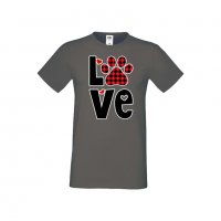 Мъжка тениска Свети Валентин Love Dog Paw, снимка 4 - Тениски - 35649959