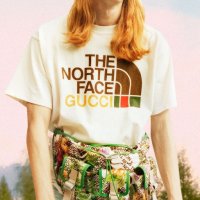 GUCCI x THE NORTH FACE Web Logo Print Мъжка / Дамска Тениска size XS и XL, снимка 1 - Тениски - 35653556