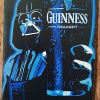 Метална табела на бира Гинес , Guinness , Darth Vader Star Wars, снимка 1 - Арт сувенири - 29486853