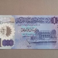 Банкнота - Либия - 1 динар UNC | 2019г., снимка 1 - Нумизматика и бонистика - 40210271