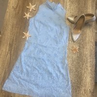 Мини синя рокля, снимка 1 - Рокли - 33715452