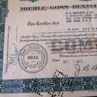 Сертификат за 100 акции (САЩ) | Miehle-Goss-Dexter Inc. (MGD) | 1964г., снимка 3 - Други ценни предмети - 29301879
