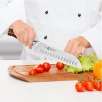 Нов кухненски нож от немска неръждаема стомана с ергономична дръжка за рязане кухня дом, снимка 3 - Прибори за хранене, готвене и сервиране - 39354769