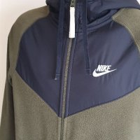 Nike Winter Fleece Full Zip Hoodie Mens Size S/XS ОРИГИНАЛ! Мъжко Поларено Горнище с цял Цип!, снимка 9 - Спортни дрехи, екипи - 39267065