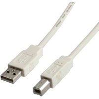 Кабел USB-A към USB-B Digital One SP01165 Бял, 4.5m USB Type A to USB B M/M, снимка 1 - USB кабели - 31253068