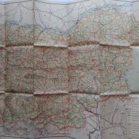 Карта на пътищата на НРБългария от 1962 г. , снимка 3 - Колекции - 36901450