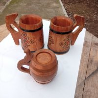 Стари дървени чаши- халба, снимка 9 - Други ценни предмети - 39467542