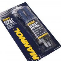 Лепило Течен Метал MANNOL 9905 Epoxy Metal Мед Алуминий Стомана 30гр., снимка 1 - Аксесоари и консумативи - 32206381