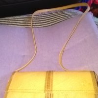 Чанта за през рамо Несебър от соца 1980г нова естествена кожа 21х12х5см, снимка 3 - Чанти - 38217645