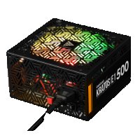 Захранване за настолен компютър Gamdias Kratos E1 500W ATX 12V Neon-Flex RGB PSU, снимка 1 - Захранвания и кутии - 34499601