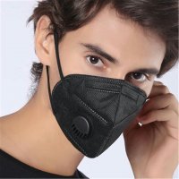 KN95 Висококачествени предпазни маски за лице черни