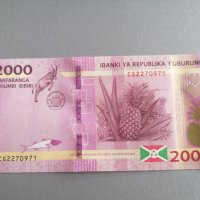 Банкнота - Бурунди - 2000 франка UNC | 2015г., снимка 2 - Нумизматика и бонистика - 38287160