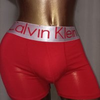  CALVIN KLEIN XL Червен боксер с лого, снимка 6 - Бельо - 38666733
