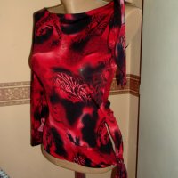 Orsay, Красива Блуза с голо рамо, Размер S. Код 1065, снимка 1 - Блузи с дълъг ръкав и пуловери - 29376756