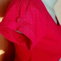 Червена вталена рокля от памучно трико 🍀❤S,M❤🍀арт.4330, снимка 3 - Рокли - 37098111