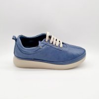 Дамски спортни обувки от естествена кожа в синьо , снимка 4 - Дамски ежедневни обувки - 40461285