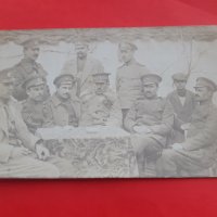 Стара военна снимка офицери Царство България, снимка 1 - Антикварни и старинни предмети - 42215128