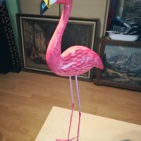 *BIG ONE-Фламинго розово от дърво с метални крака 0411201638, снимка 15 - Колекции - 30674360