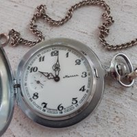 Стар джобен часовник Мълния - глухар - Минт, снимка 2 - Антикварни и старинни предмети - 36926821