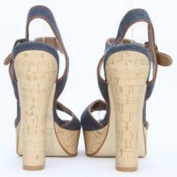 Обувки деним-дънкови, снимка 3 - Дамски обувки на ток - 32028375