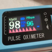 Прецизен пулсов оксиметър за измерване на пулс, сатурация(SpO2) и PI, снимка 3 - Уреди за диагностика - 30794162