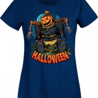 Дамска тениска Halloween 02,Halloween,Хелоуин,Празник,Забавление,Изненада,Обичаи,, снимка 6 - Тениски - 38144892