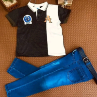 Комплект за момчета с дънки и тениска , снимка 1 - Детски комплекти - 44739938