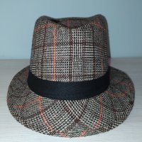 Карирана шапка тип Трилби , снимка 3 - Шапки - 31647746