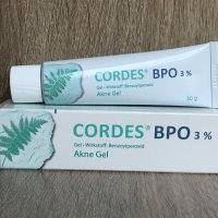 Cordes BPO 5% Gel / Кордес 5% гел 30гр. с бензоилпероксид крем против АКНЕ НАЛИЧНО!!!, снимка 3 - Козметика за лице - 30584821