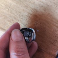 Стар сребърен пръстен с необработен рубин (10) , снимка 5 - Пръстени - 38590469