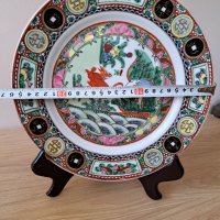 Китайска декоративна чиния , китайски порцелан , снимка 2 - Антикварни и старинни предмети - 38405918