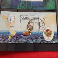 Две блок пощенски марки стари редки за колекция Куба,Корея - 22619, снимка 4 - Филателия - 36651275