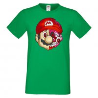 Мъжка тениска Mario Zombie 5 Игра,Изненада,Подарък,Празник,Повод, снимка 1 - Тениски - 37237925