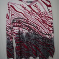 меки блузки в четири десен-големи размери , снимка 5 - Блузи с дълъг ръкав и пуловери - 38734712