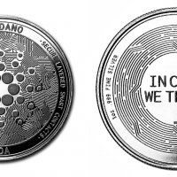 Кардано монета / Cardano Coin ( ADA ) - In code we trust - Silver, снимка 1 - Нумизматика и бонистика - 39115952